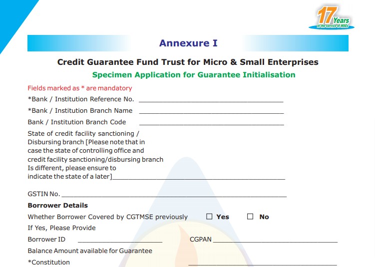 credit guaranti scheme application form